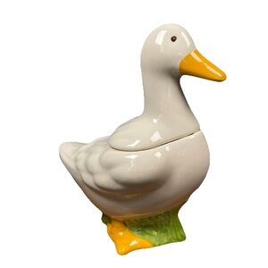 Vintage Metlox California USA Duck Cookie Jar Ceramic Sir Francis Drake Glossy